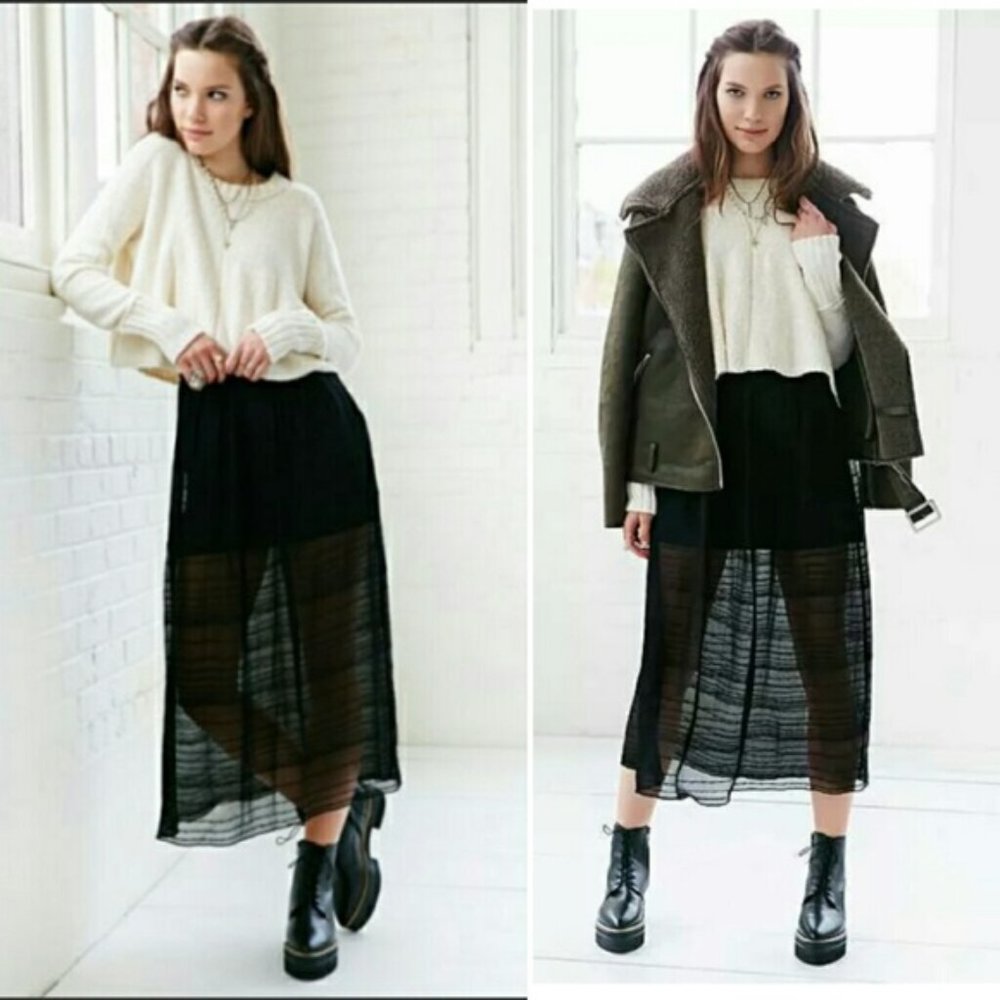 Black Midi Skirt - Picture 1 of 2